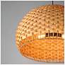 6_Maxim Tahiti 30" Bamboo/Black 3-Light Pendant more views