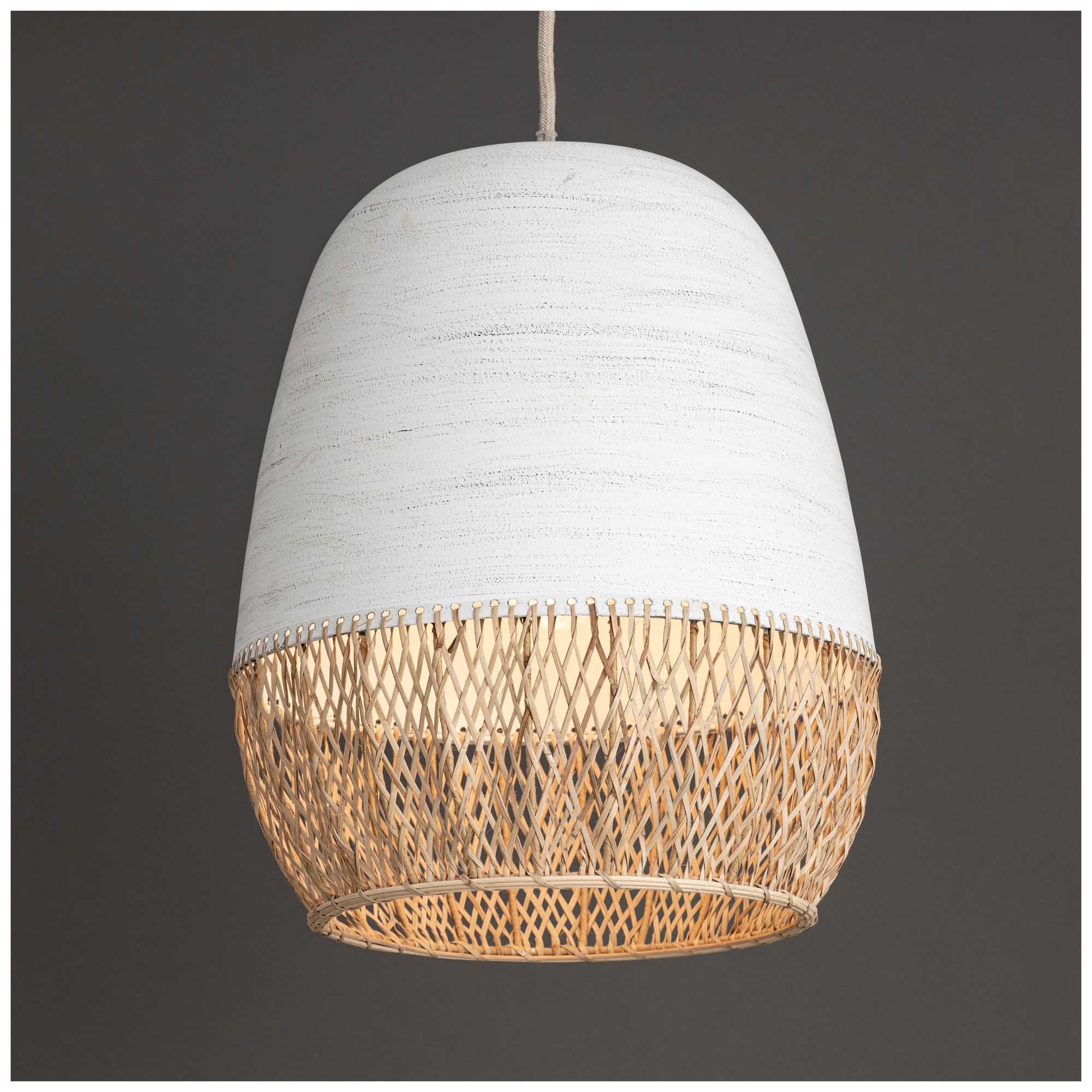 Image 2 Maxim Tamba 15 3/4" Wide Ivory 1-Light Pendant more views
