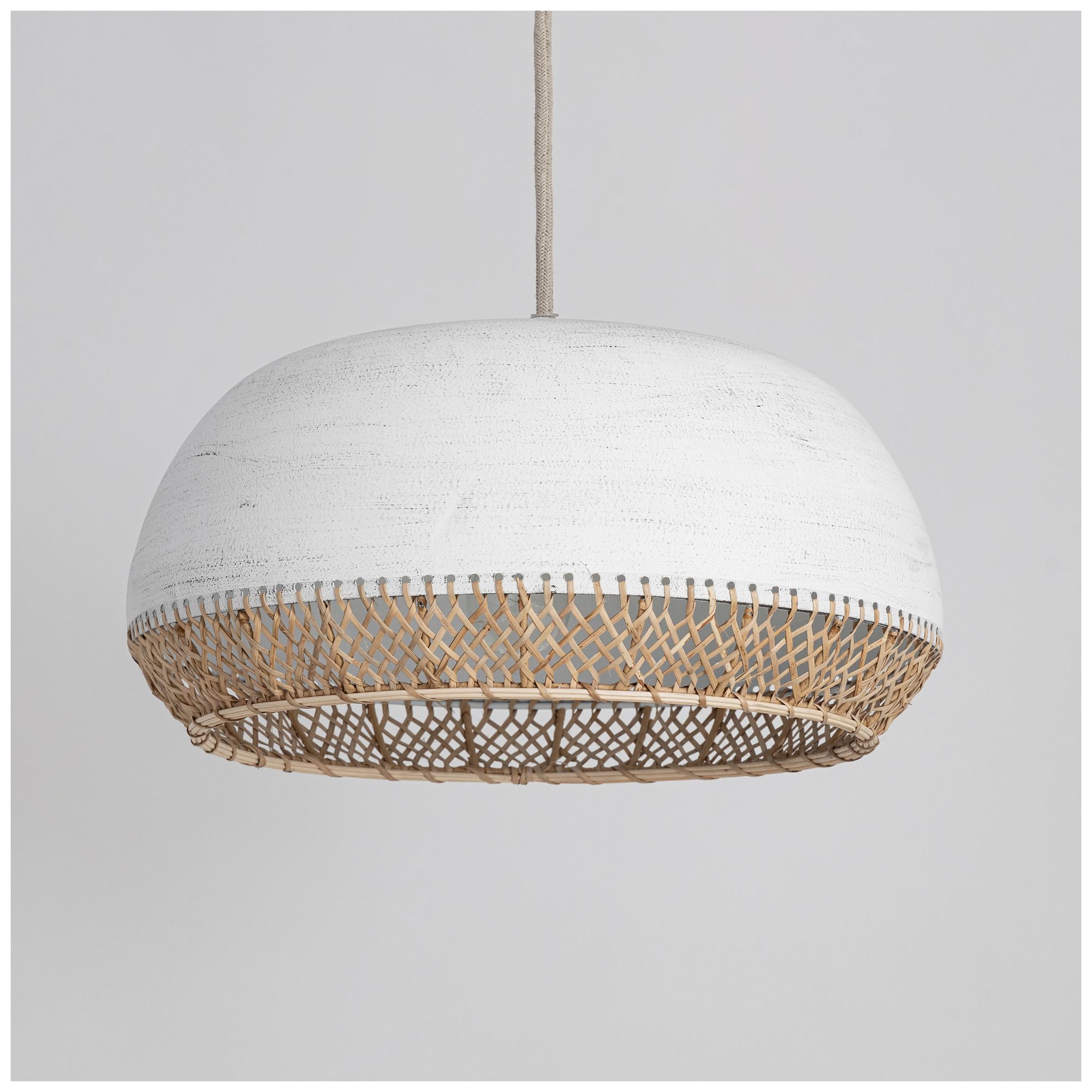 Image 3 Maxim Tamba 18" Wide Ivory Large 1-Light Pendant more views