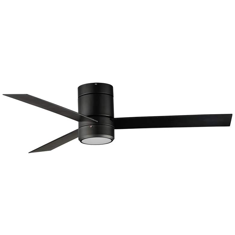 Image 1 Maxim Tanker 52" Black 3-Blade Hugger Fan w LED Light Kit
