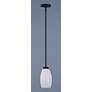 2_Maxim Taylor 5" Wide 1-Light Textured Black White Glass Pendant Light more views