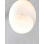 3_Maxim Taylor 5" Wide 1-Light Textured Black White Glass Pendant Light more views