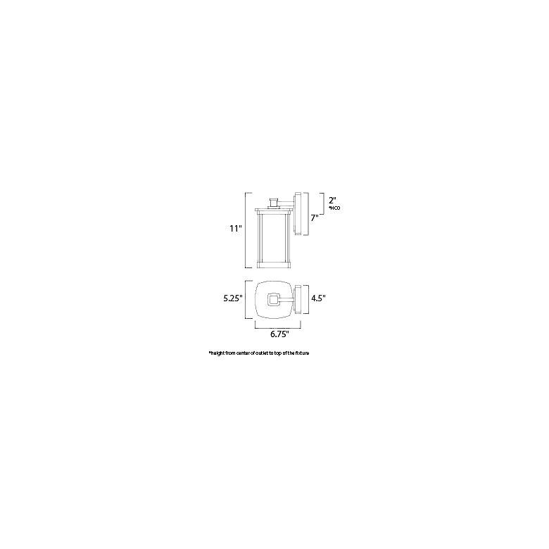 Image 4 Maxim Terrace 11" High 1-Light Bronze Outdoor Wall Light more views