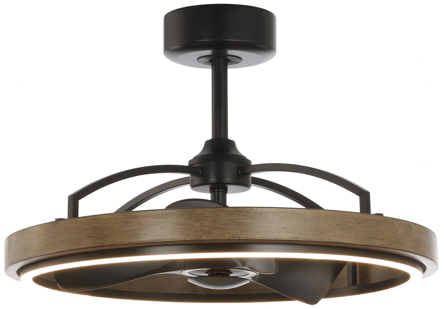 Maxim Teton 28 1/2" Driftwood/Black LED Fandelight