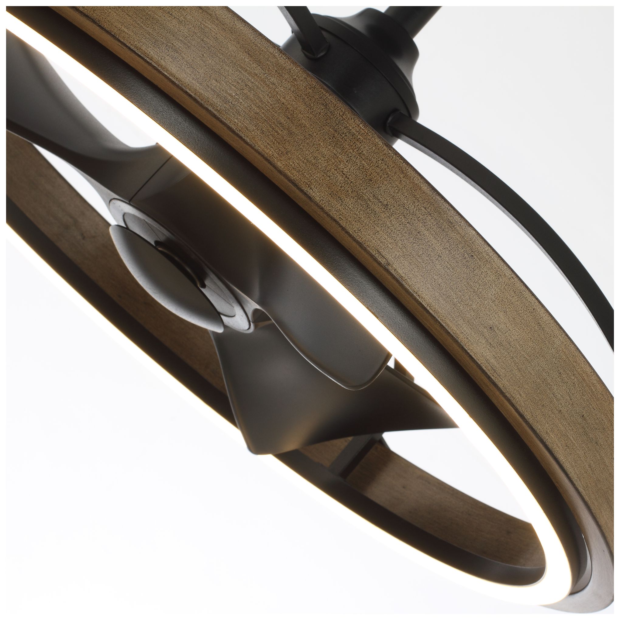 Image 2 Maxim Teton 28 1/2" Driftwood/Black LED Fandelight more views