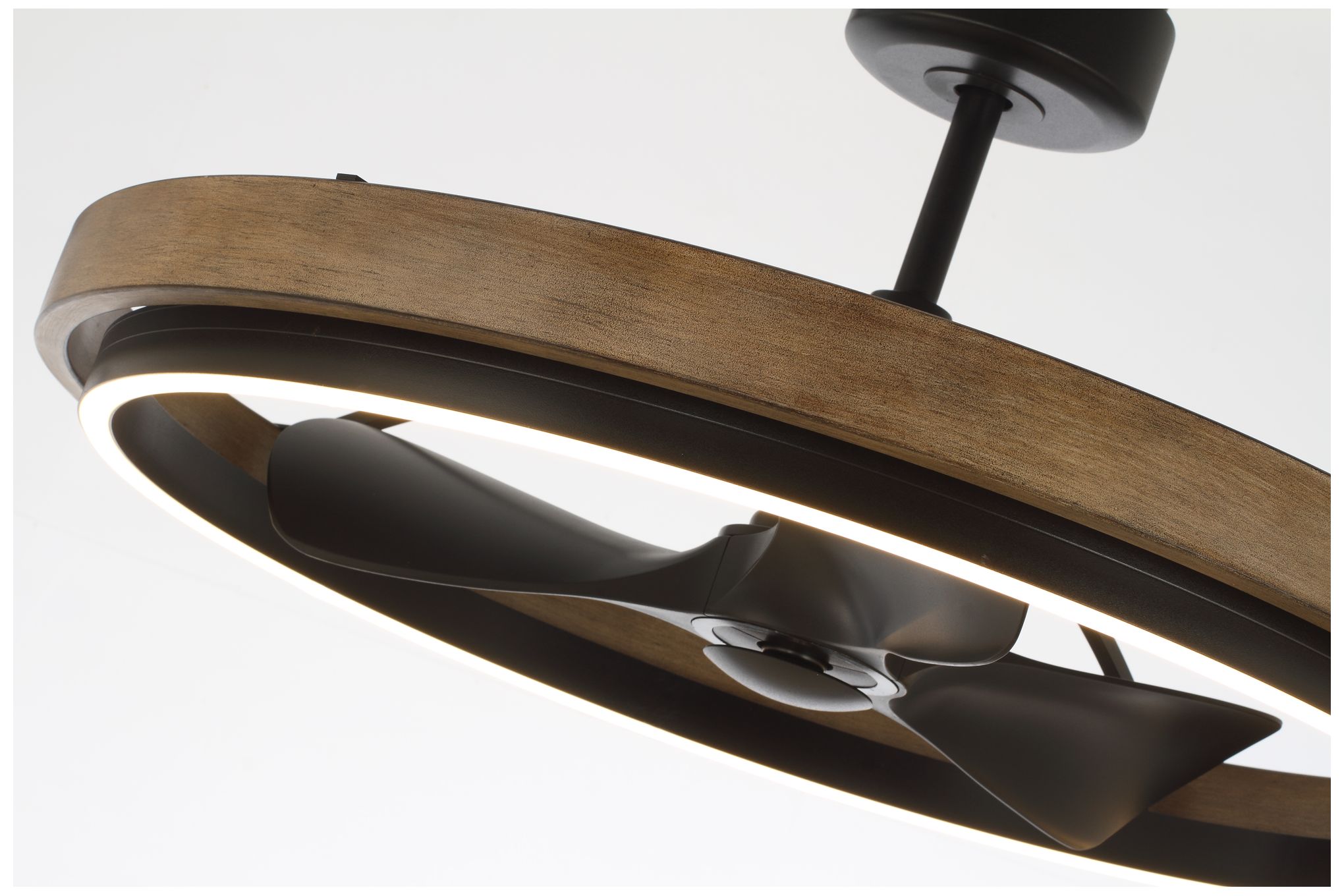 Image 6 Maxim Teton 36 1/4" Driftwood/Black LED Fandelight more views