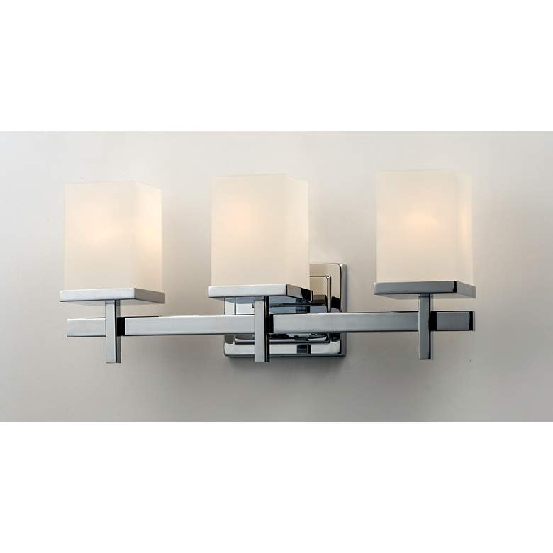 Image 2 Maxim Tetra 22" Wide Polished Chrome 3-Light Bath Light more views
