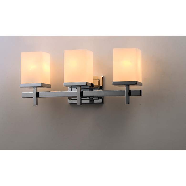 Image 3 Maxim Tetra 22" Wide Polished Chrome 3-Light Bath Light more views