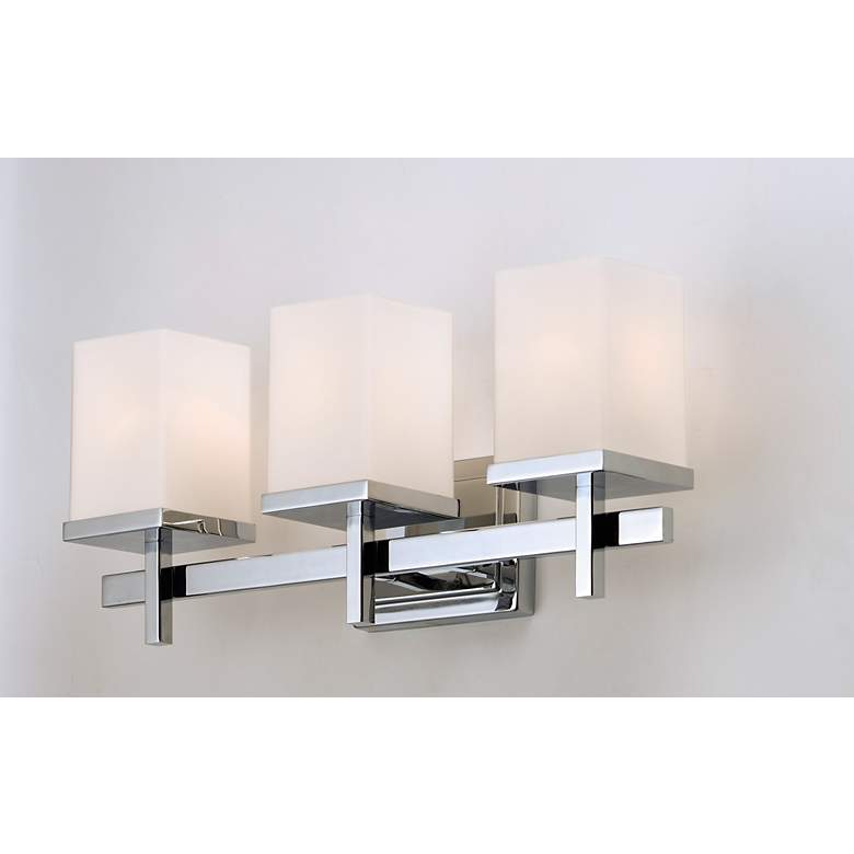 Image 4 Maxim Tetra 22" Wide Polished Chrome 3-Light Bath Light more views