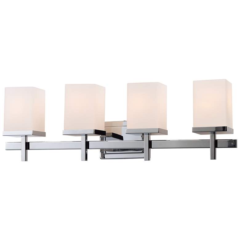 Image 2 Maxim Tetra 30" Wide Polished Chrome 4-Light Bath Light