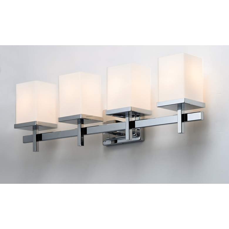 Image 1 Maxim Tetra 30" Wide Polished Chrome 4-Light Bath Light