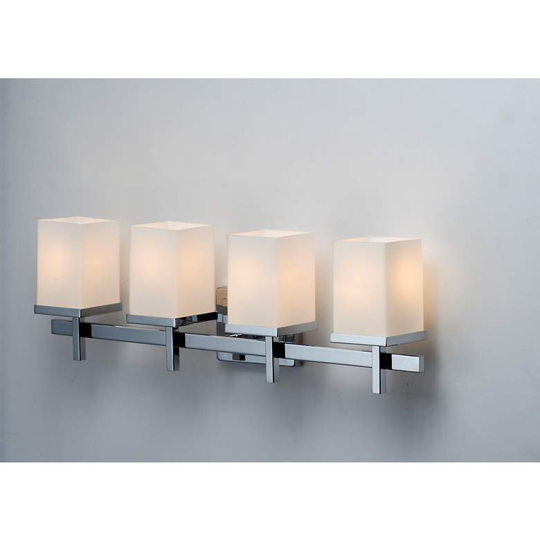 Image 2 Maxim Tetra 30 inch Wide Polished Chrome 4-Light Bath Light more views