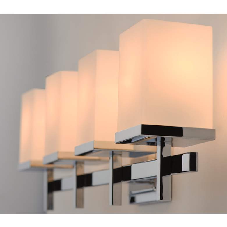 Image 4 Maxim Tetra 30" Wide Polished Chrome 4-Light Bath Light more views