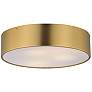 Maxim Tommy 16"Satin Brass 3-Light Surface Mount