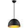Maxim Tova 14" Black/Gold Pendant