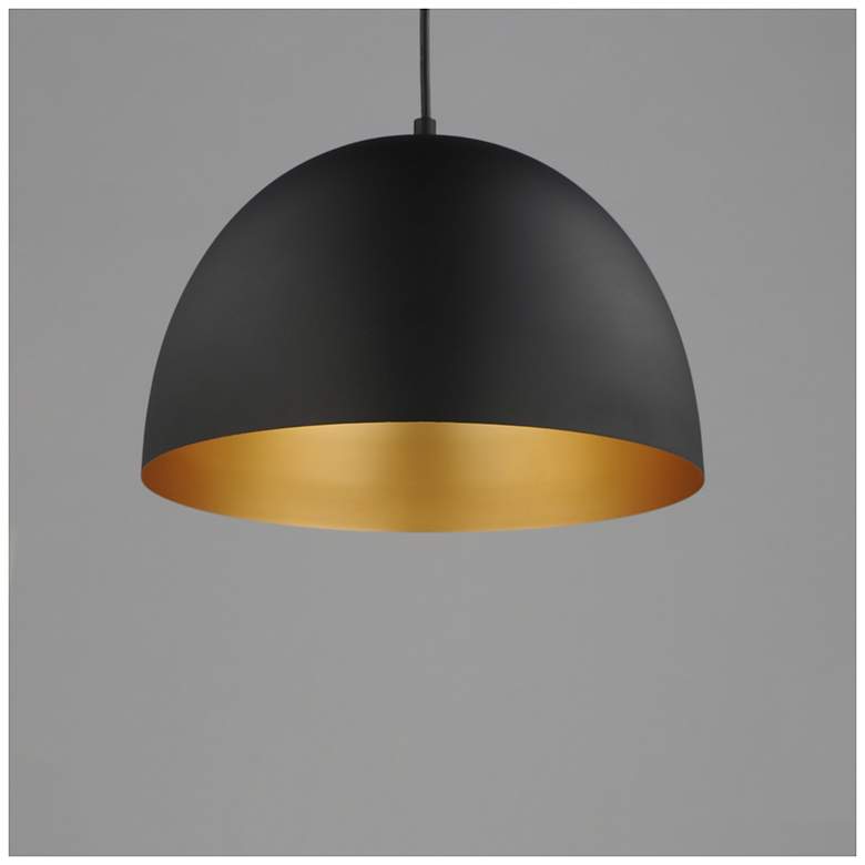 Image 4 Maxim Tova 14" Black/Gold Pendant more views