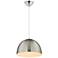 Maxim Tova 14" Satin Nickel Pendant