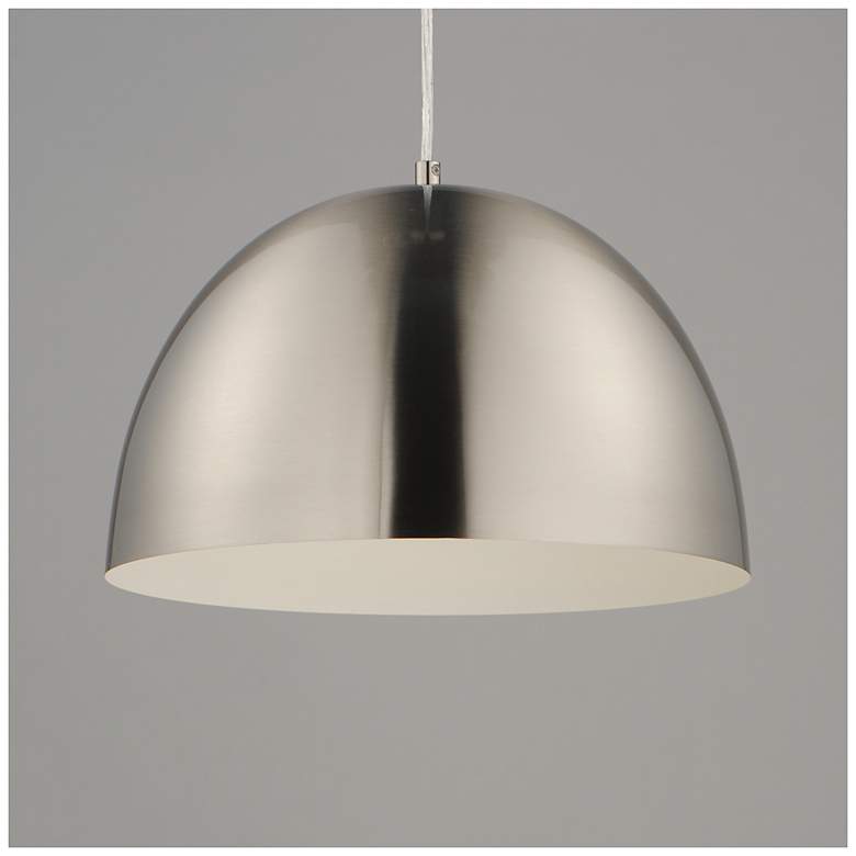Image 3 Maxim Tova 14" Satin Nickel Pendant more views