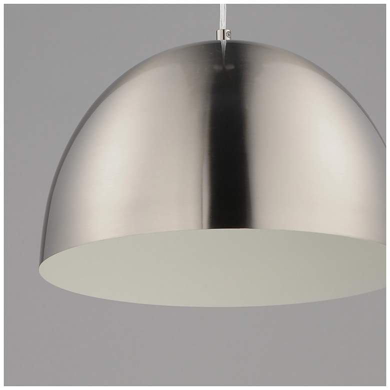 Image 5 Maxim Tova 14" Satin Nickel Pendant more views
