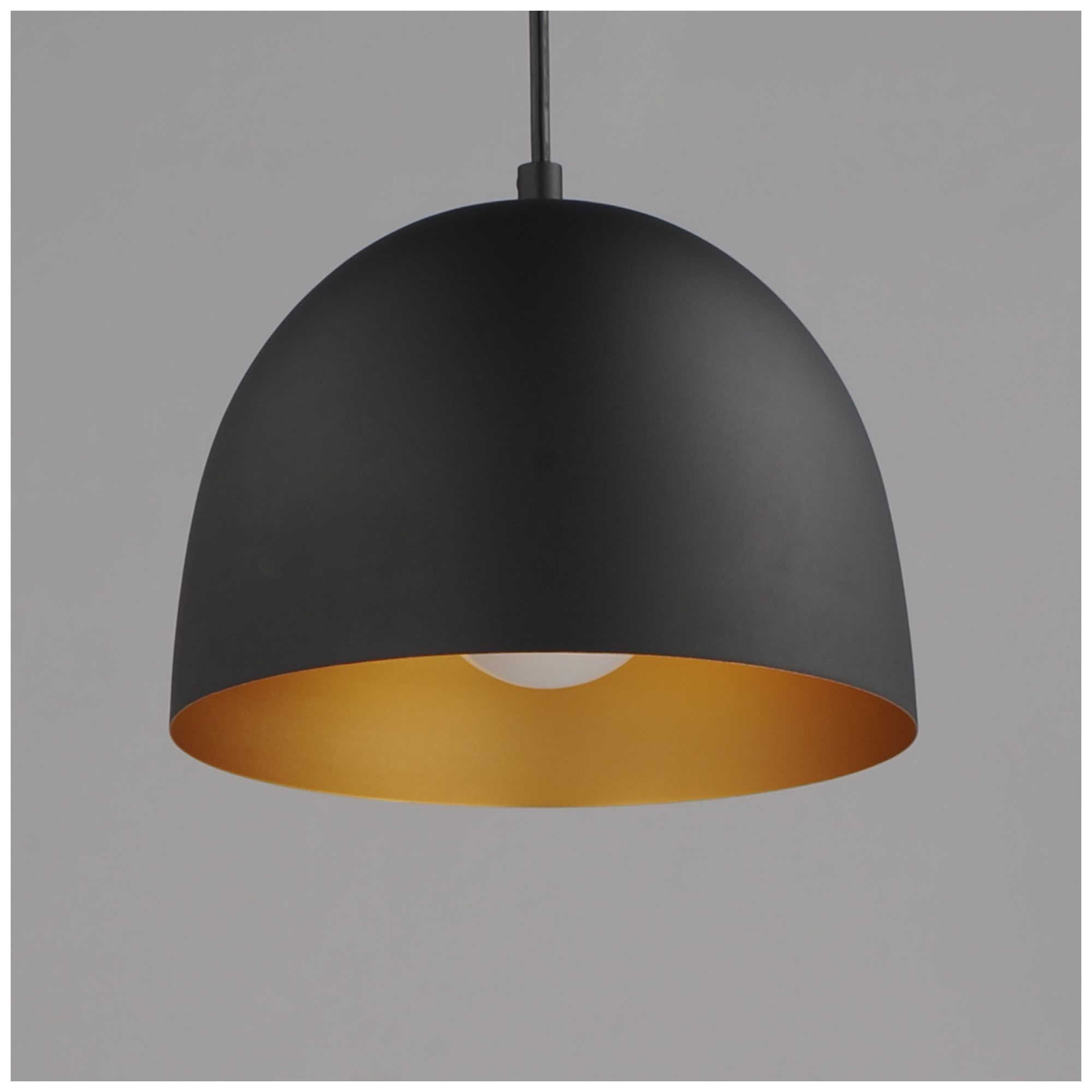 Image 3 Maxim Tova 9" Black/Gold Pendant more views