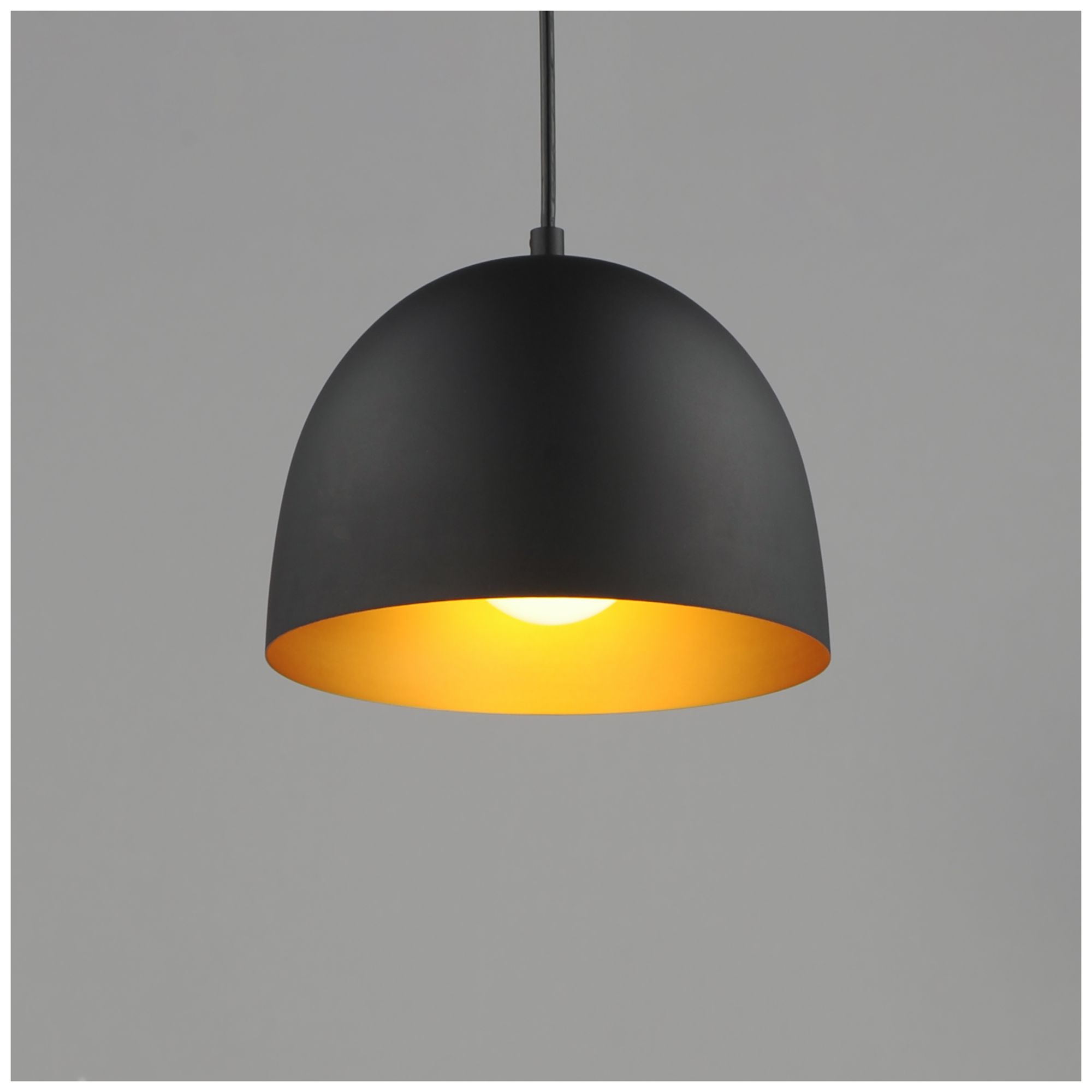 Image 4 Maxim Tova 9" Black/Gold Pendant more views