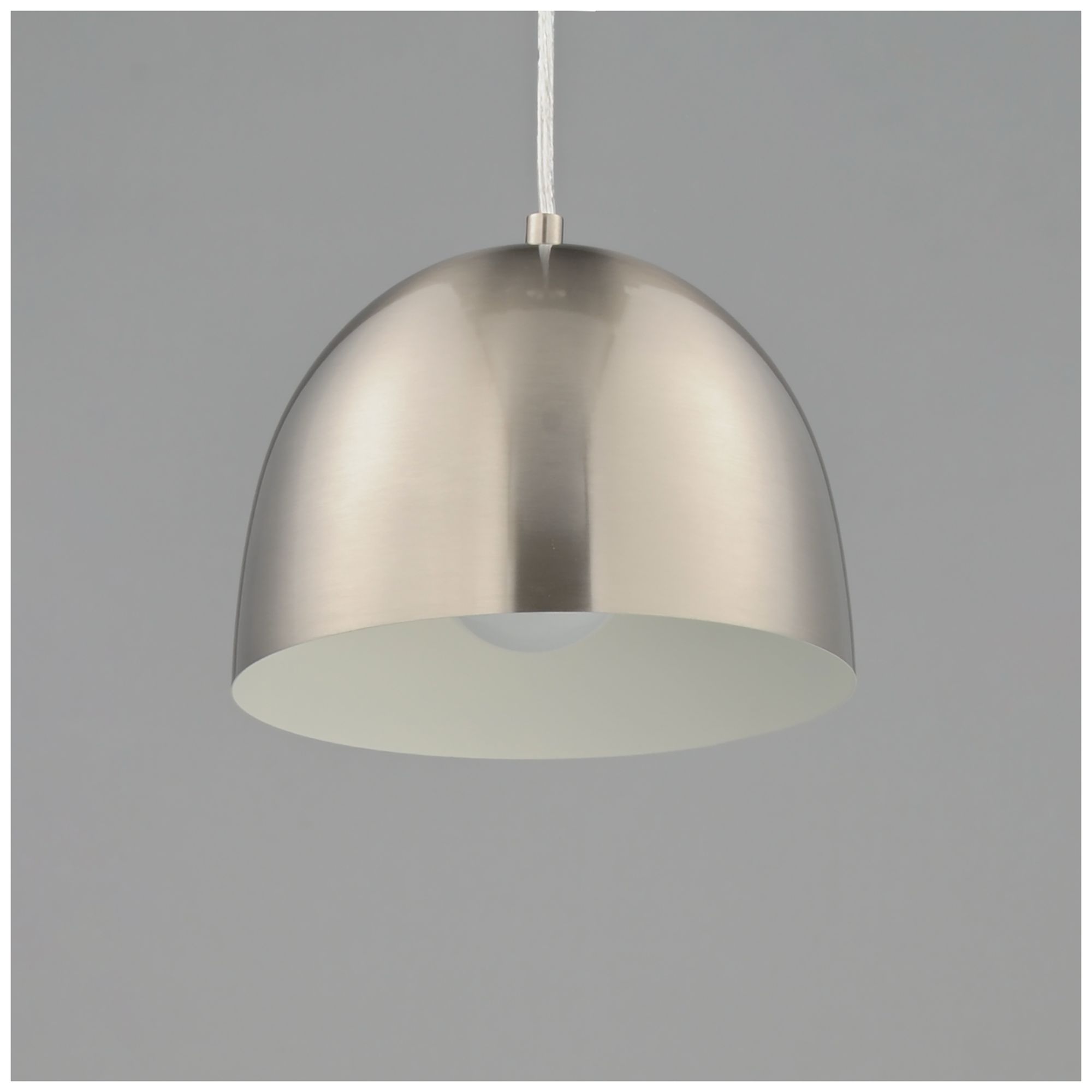 Image 2 Maxim Tova 9" Satin Nickel Pendant more views