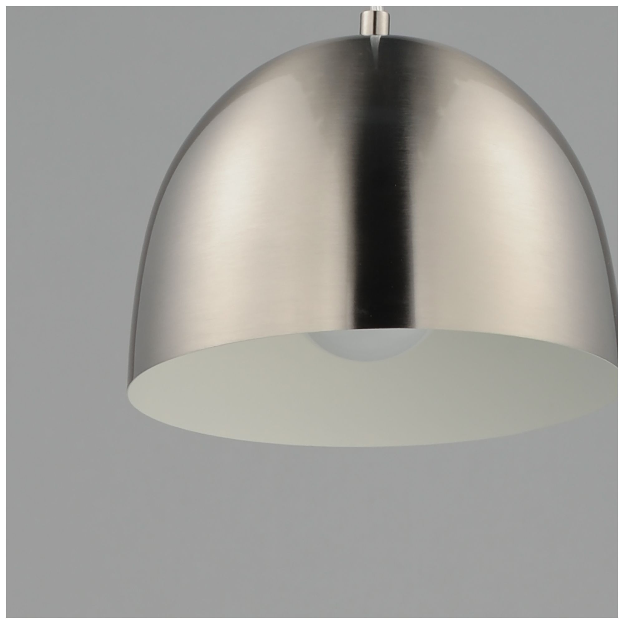 Image 5 Maxim Tova 9" Satin Nickel Pendant more views