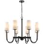 2_Maxim Town And Country 34" Wide Black 8-Light Chandelier