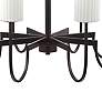 4_Maxim Town And Country 34" Wide Black 8-Light Chandelier more views