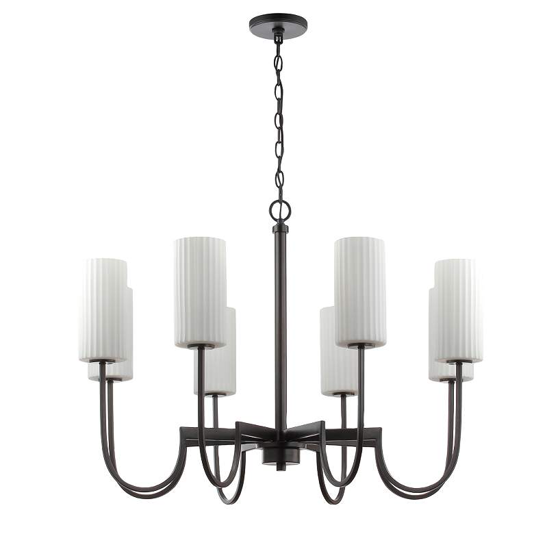 Image 5 Maxim Town And Country 34" Wide Black 8-Light Chandelier more views