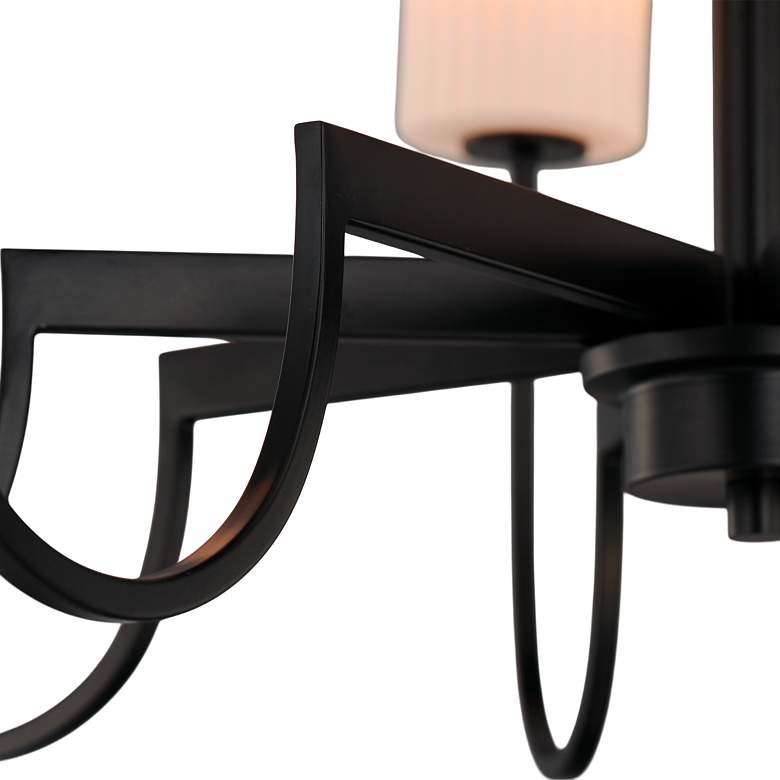 Image 6 Maxim Town And Country 34" Wide Black 8-Light Chandelier more views