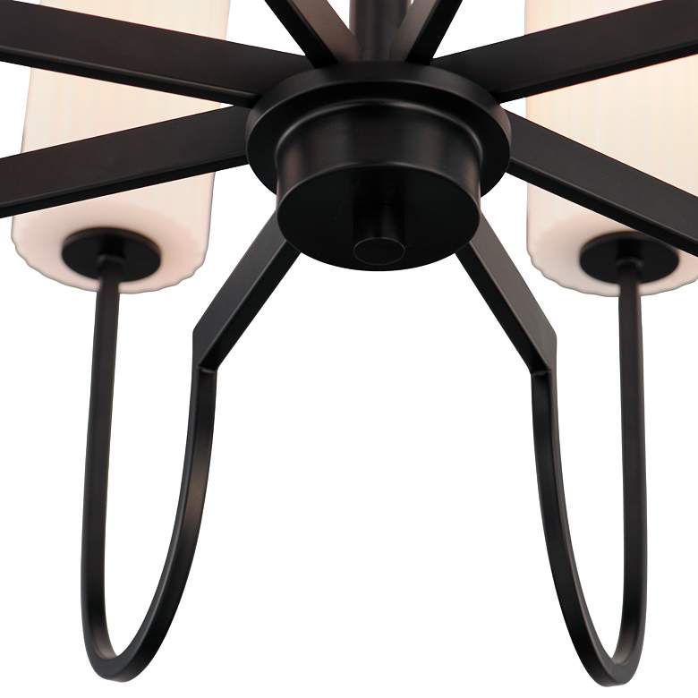 Image 7 Maxim Town And Country 34" Wide Black 8-Light Chandelier more views