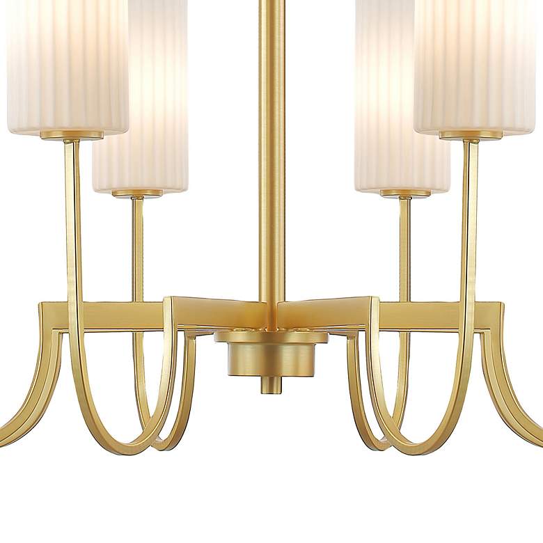 Image 3 Maxim Town & Country 34" Wide Satin Brass 8-Light Chandelier more views