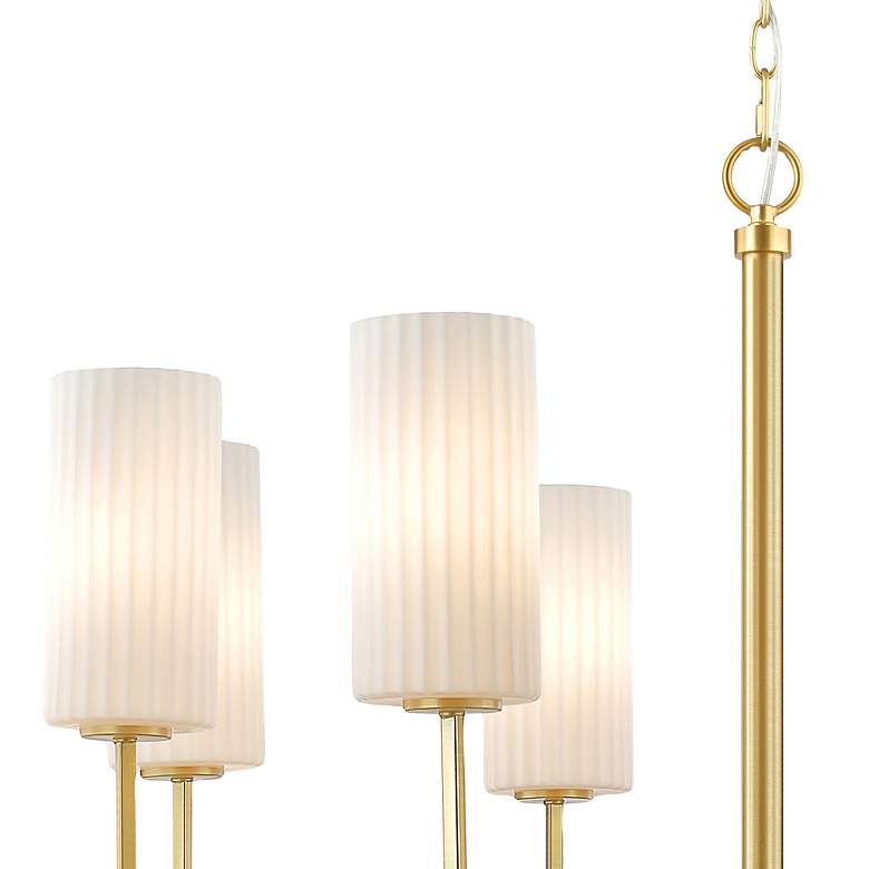 Image 4 Maxim Town & Country 34" Wide Satin Brass 8-Light Chandelier more views