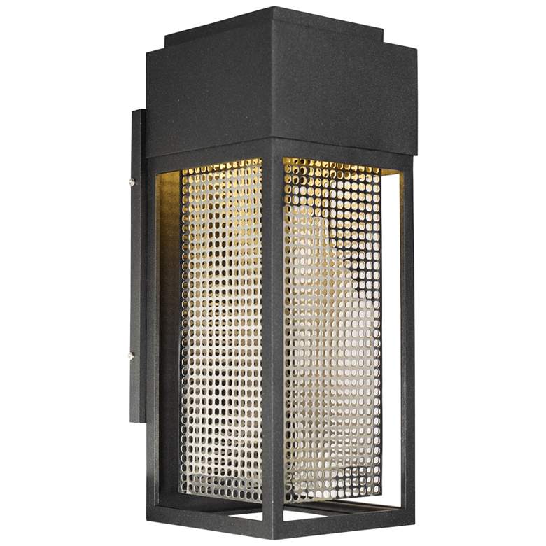 Image 1 Maxim Townhouse 16 1/2"H Galaxy Black LED Outdoor Wall Light