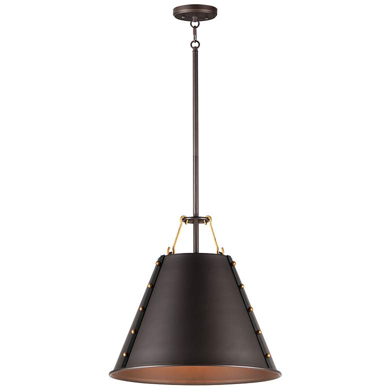 Image 1 Maxim Trestle 14" Wide Oil-Rubbed Bronze Pendant Light
