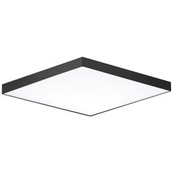 Maxim Trim 10 1/2&quot; Wide Square Black LED Ceiling Light
