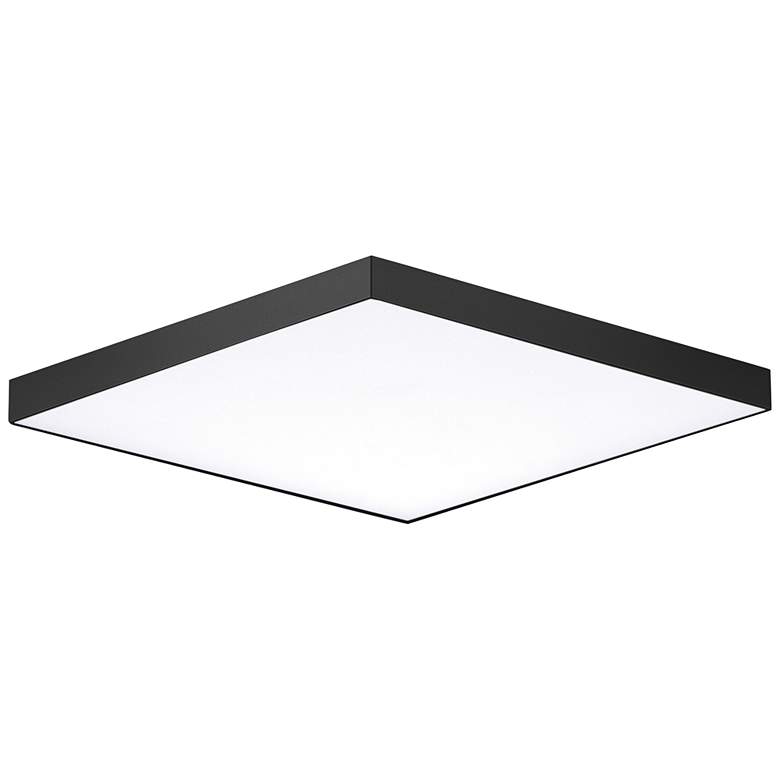 Image 2 Maxim Trim 10 1/2" Wide Square Black LED Ceiling Light