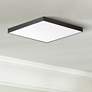 Maxim Trim 10 1/2" Wide Square Black LED Ceiling Light