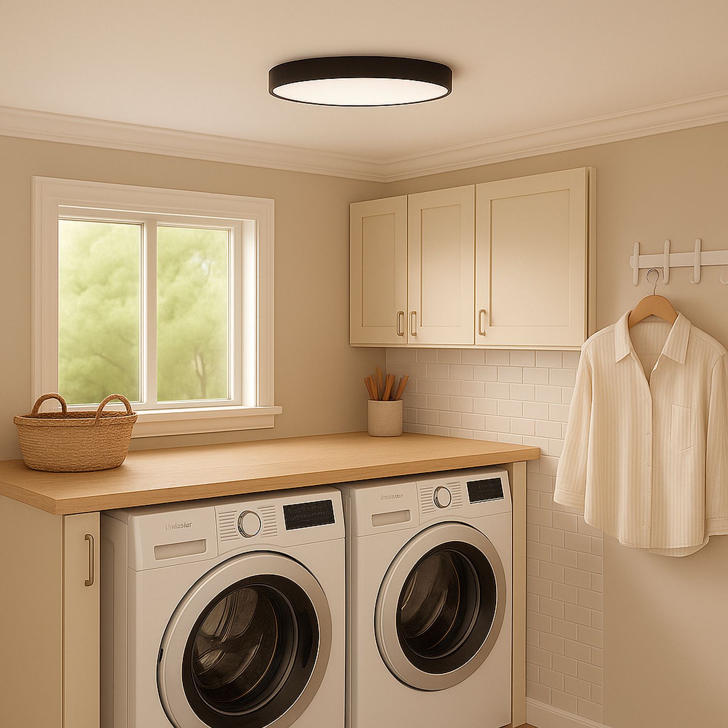Image 5 Maxim Trim 11" Wide Black LED Ceiling Light more views