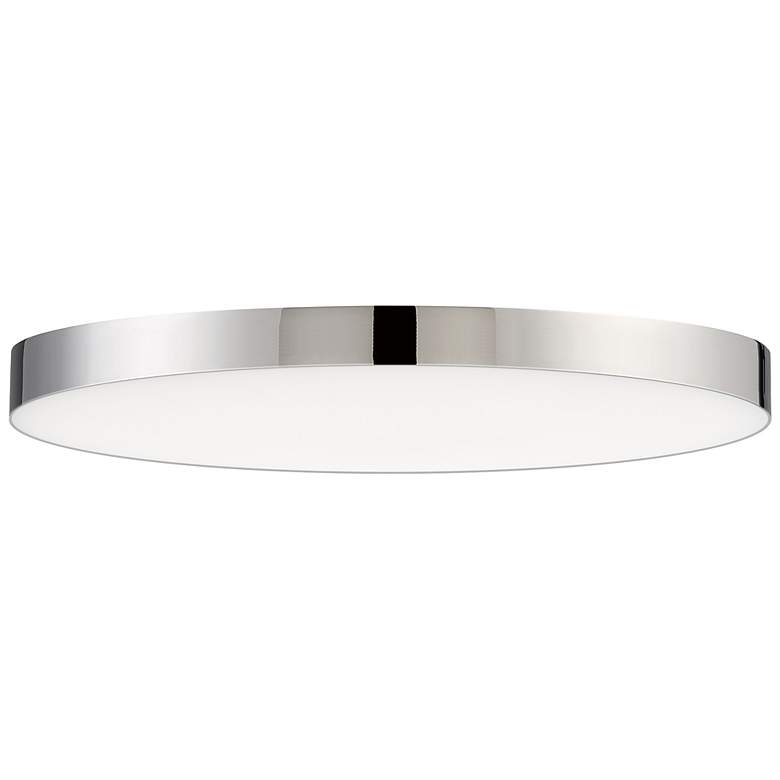 Image 1 Maxim Trim 11" Wide Polished Chrome LED Ceiling Light