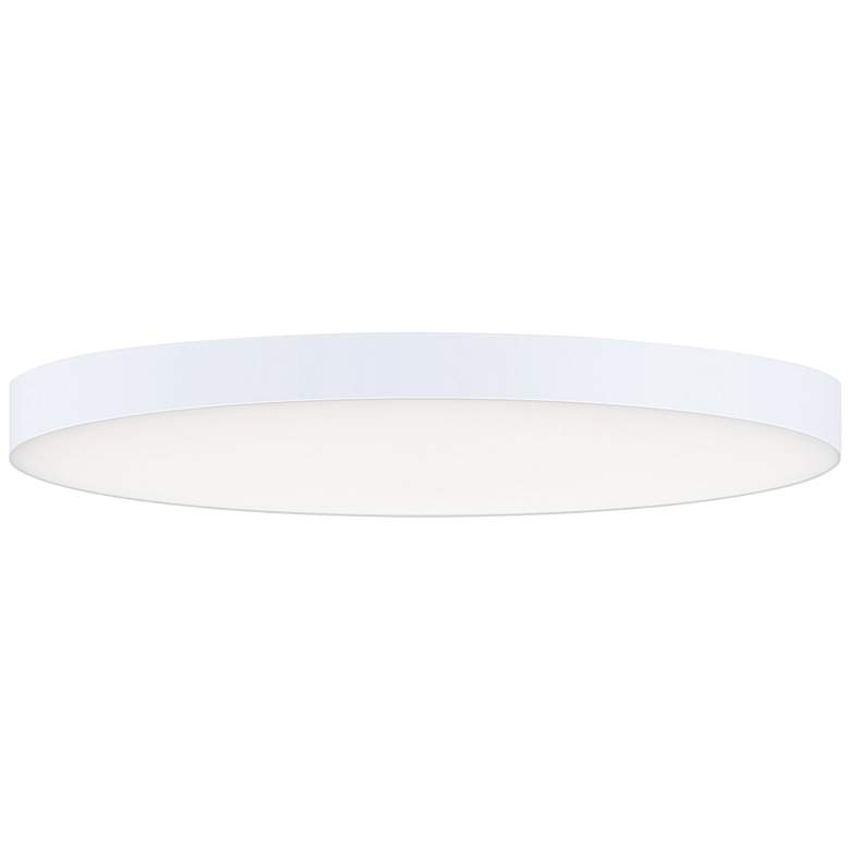 Image 1 Maxim Trim 11 inch Wide Round White LED Ceiling Light