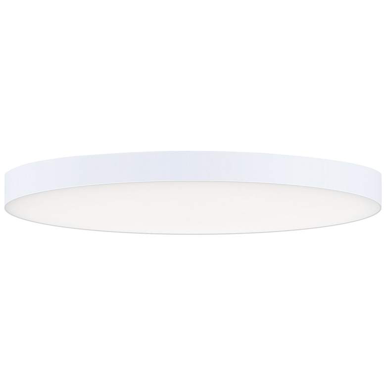 Image 1 Maxim Trim 11 inch Wide Round White LED Ceiling Light