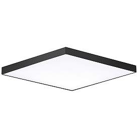 Image2 of Maxim Trim 15" Wide Black Square LED Ceiling Light