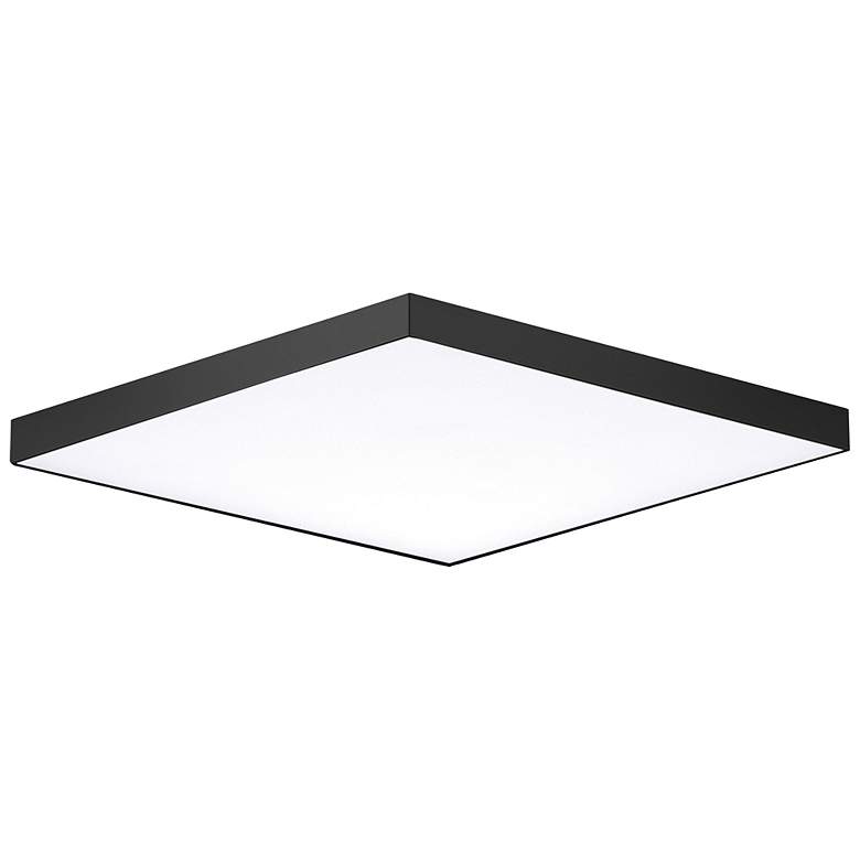 Image 2 Maxim Trim 15" Wide Black Square LED Ceiling Light