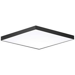 Maxim Trim 15" Wide Black Square LED Ceiling Light