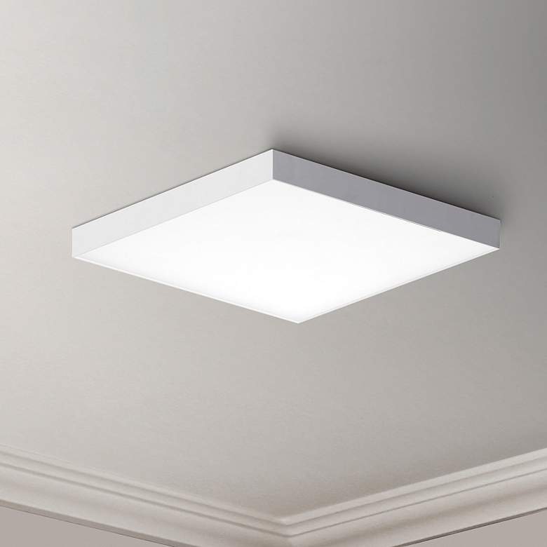 Image 3 Maxim Trim 15" Wide White Square LED Ceiling Light more views
