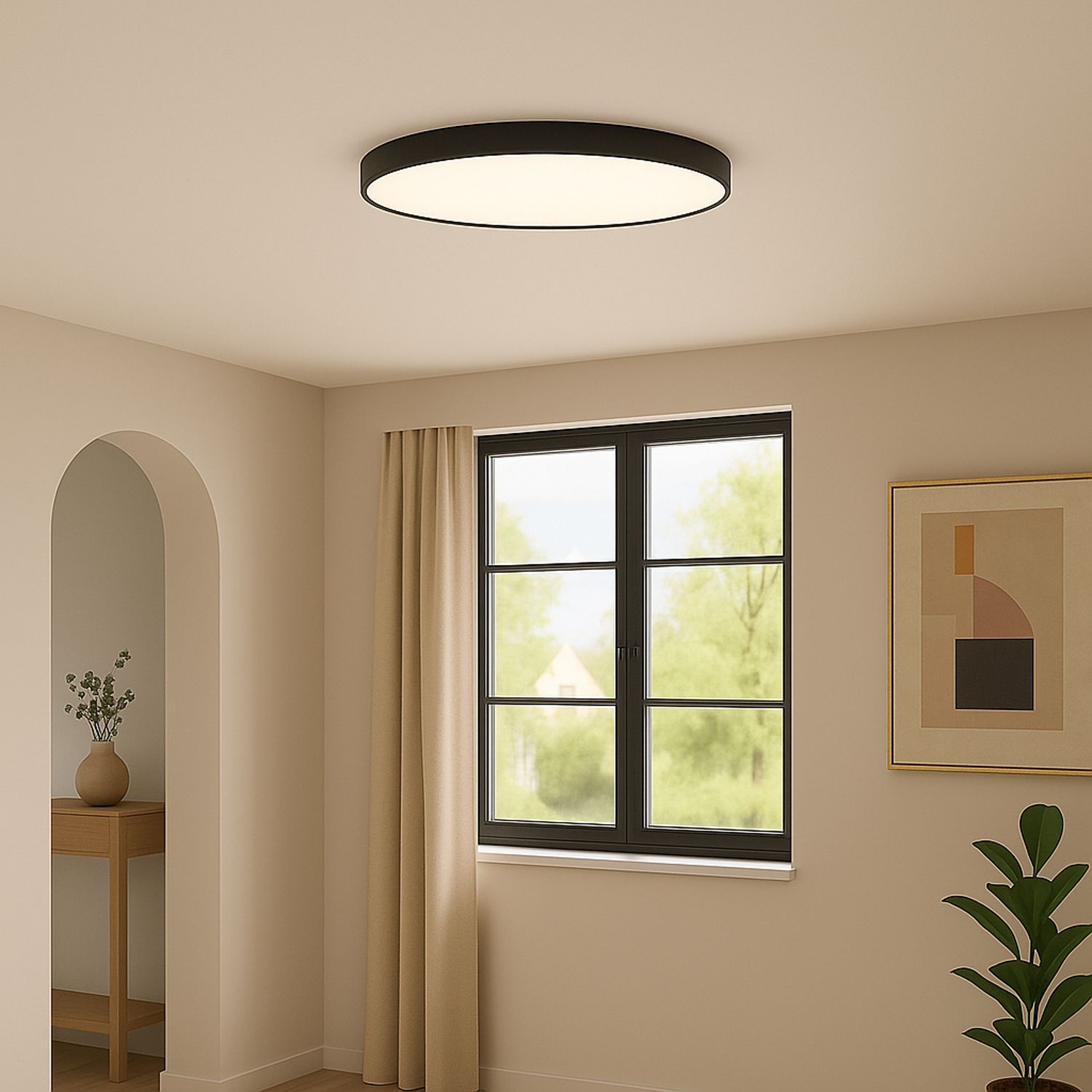Image 4 Maxim Trim 16" Wide Modern LED Disc Flushmount Ceiling Light more views