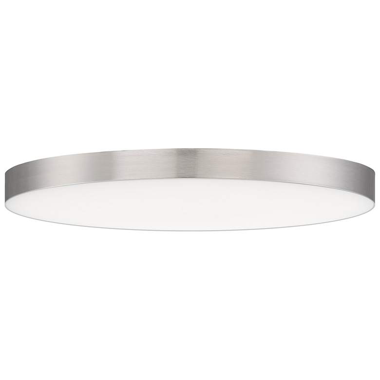 Image 1 Maxim Trim 16" Wide Satin Nickel LED Ceiling Light