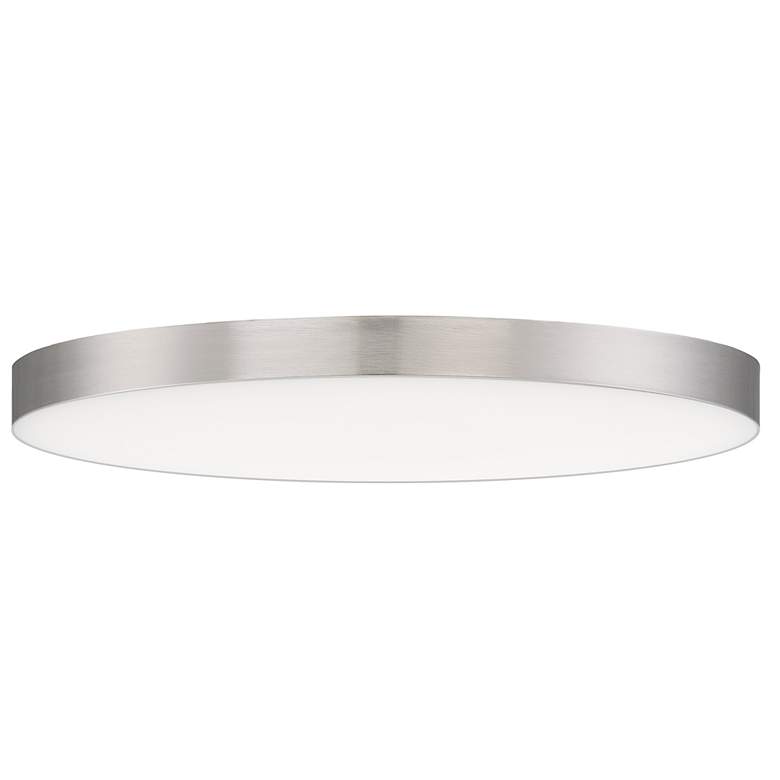 Image 2 Maxim Trim 16" Wide Satin Nickel LED Ceiling Light more views
